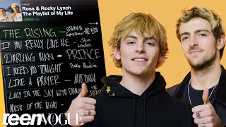 Ross and Rocky Lynch Create The Playlist of Their Lives  Teen Vogue [upl. by Arhsub]