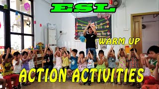 Warm up action activities kindergarten [upl. by Kriste806]