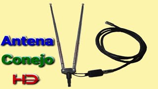 😱 Como modificar y amplificar Antena Conejo 📡 TV 📺 VHF  UHF  Con Señal Digital HD  TDA [upl. by Eran]