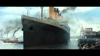 Titanic 3D  The Boat Leaving The Port  Official Clip HD [upl. by Nirel]