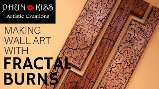 Making a Three Piece Fractal Wood Burned Wall Art Piece [upl. by Ytnom]