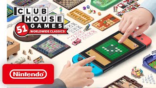 Clubhouse Games 51 Worldwide Classics  Announcement Trailer  Nintendo Switch [upl. by Atteynod]