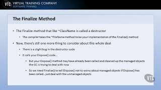 56 The Finalize Method  Programming in C  Exam 70483 [upl. by Adiaz583]