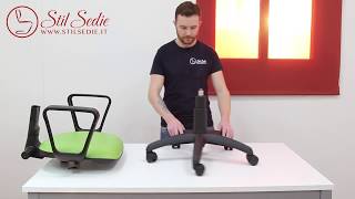 Girevole Guida al montaggio della sedia Stil Sedie Chair Assembly Guide  Made in Italy [upl. by Gilbert964]