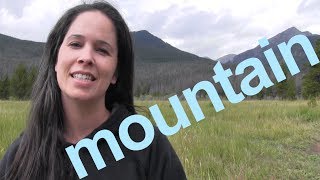 How to Say MOUNTAIN and SENTENCE  American English [upl. by Petronilla]