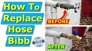 How to Replace a Hose BibbSpigot  Soldering Hose Bib [upl. by Galven]