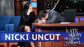 UNCUT The Nicki Minaj Interview With Stephen Colbert [upl. by Vladamar]