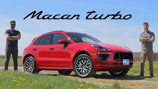 2020 Porsche Macan Turbo Review  Too Fast Too Serious [upl. by Milzie]