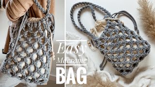 Easy Macrame BagHow To Make Macrame BagTorba ze sznurkaJak zrobić Torbę Ze Sznurka [upl. by Amersham200]