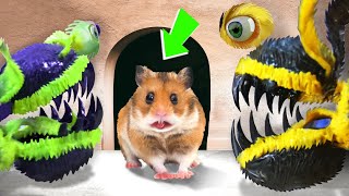 🐹 Big Monster Hamster Maze with Traps 😱Obstacle Course😱  BONUS 3  Awesome Hamster Escape [upl. by Clark]