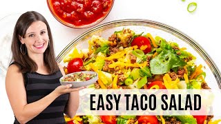 Healthy TACO SALAD RECIPE Easy In 20 Minutes [upl. by Kra]