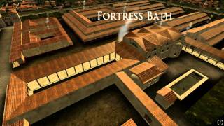 Animation of ancient Roman Fort in Caerleon Wales [upl. by Alarise]