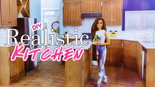 DIY  How to Make Realistic Miniature Doll Kitchen [upl. by Justus]