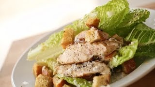 Easy Chicken Caesar Salad Recipe [upl. by Nogaem]