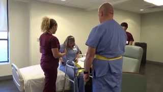 Physical Therapy Transfer Training  How To Transfer From Wheelchair To Bed [upl. by Neliak]