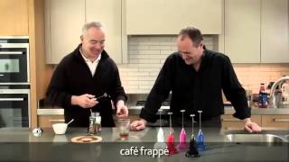 How to make a frappé coffee using an aerolatte milk frother [upl. by Yramliw]