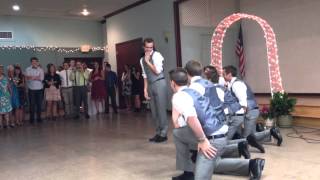 Brides Surprise  Awesome Groomsmen Dance [upl. by Ynaffik]