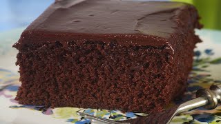 Chocolate Mayonnaise Cake Recipe Demonstration  Joyofbakingcom [upl. by Arnold220]