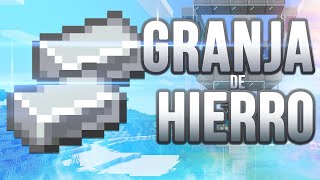 GRANJA DE HIERRO  6 STACKS POR HORA 116  Tutorial Minecraft [upl. by Ayoral]