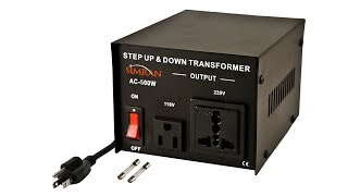 110 to 220 StepUp transformer Review [upl. by Blackman919]