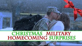 Christmas Military Homecoming Surprises [upl. by Weidar403]