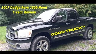 2007 Dodge Ram 1500 57 Hemi 1 year review [upl. by Cristobal]