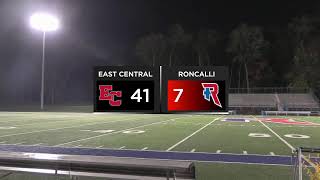 Roncalli VS East Central  Football [upl. by Salguod]