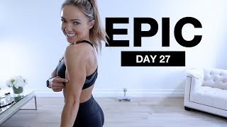 Day 27 of EPIC  Arms amp Abs Workout DUMBBELLS  BODYWEIGHT [upl. by Phene157]