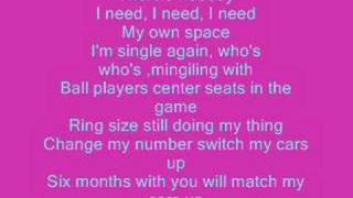 Trina  Im Single Again wlyrics [upl. by Ranita]