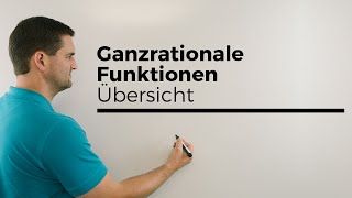 Ganzrationale Funktionen Übersicht Polynomfunktionen  Mathe by Daniel Jung [upl. by Ymeraj]