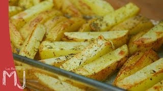 PATATAS AL HORNO  Muy fáciles para guarnición [upl. by Aharon71]