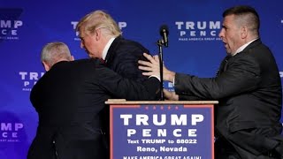 Donald Trump rushed off stage during rally in Nevada [upl. by Anitel324]