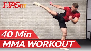 40 Min MMA Workout Routine  MMA Training Exercises UFC Workout BJJ MMA Workouts Mixed Martial Arts [upl. by Ahtennek]