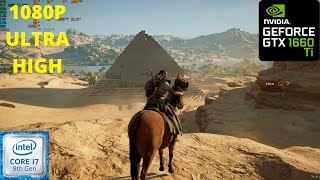 GTX 1660 Ti  i7 9750H Assassins Creed Origins  ULTRA High graphics settings  1080p [upl. by Ruder]