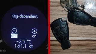 Function Keydependent on the Mercedes W211 W219  Bind key to the cars settings to W211 [upl. by Ocirled]