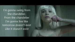 Sia  Chandelier acoustic lyrics [upl. by Annauqal443]