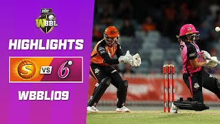 Perth Scorchers v Sydney Sixers  WBBL09 [upl. by Shalom]