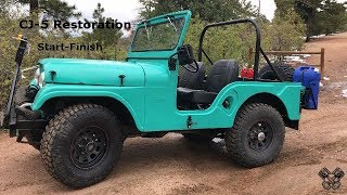 1965 Jeep CJ5 Restoration Full Video [upl. by Marquis]