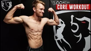 Fighter Core Workout 3min Abs Routine [upl. by Debbee]