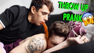 INSANE THROW UP PRANK ON BOYFRIEND [upl. by Pence]