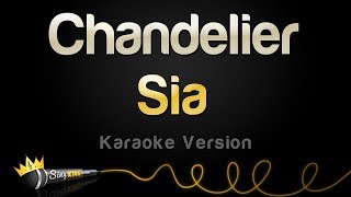 Sia  Chandelier Karaoke Version [upl. by Htinek]