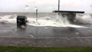 North Wales Storm Surge  Dec 2013 [upl. by Anemolif]