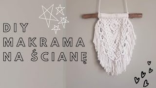 💖DIY PROSTA MAKRAMA NA ŚCIANĘ 💖 macrame wall hanging [upl. by Lawson]