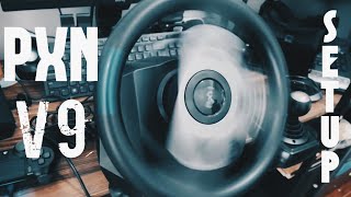 PXN V9 Racing Wheel Unboxing and Quick Setup [upl. by Adnamahs689]