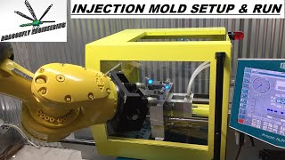 Injection molding setup and run [upl. by Naivart]