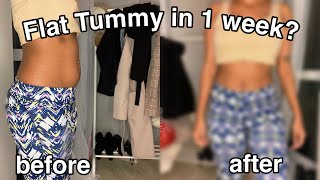 Flat Tummy In 7 Days  I tried Gabriella Whited’s intense ab workout [upl. by Nidraj]