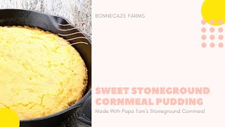 Sweet Stoneground Cornmeal Pudding Recipe [upl. by Esilrac]