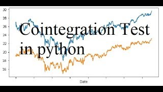 Cointegration Test in python [upl. by Ila]