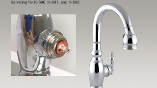 Handle Adjustment for Vinnata and Clairette PullDown Kitchen Sink Faucets [upl. by Anawyt]