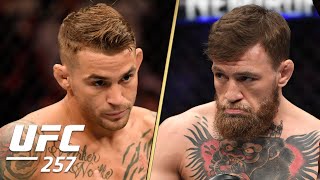 Dustin Poirier vs Conor McGregor 2 Walkouts  UFC 257  ESPN MMA [upl. by Valenka]